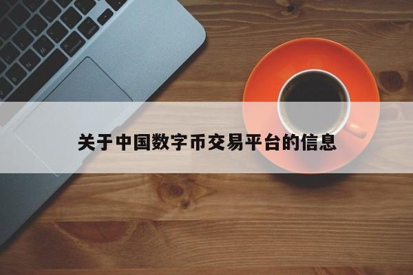 关于中国数字币交易平台的信息